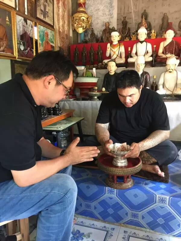 Ajahn Nan Thing with Anthony Siam Amulets