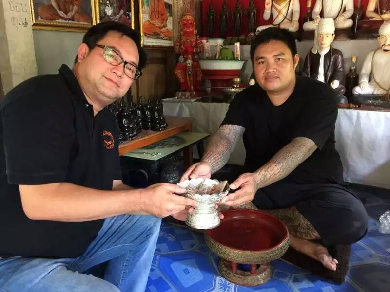 Ajahn Nan Thing with Anthony Siam Amulets