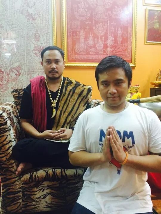 Ajahn Thep blessing at Siam Amulets