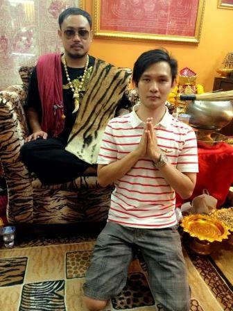 Ajahn Thep blessing at Siam Amulets