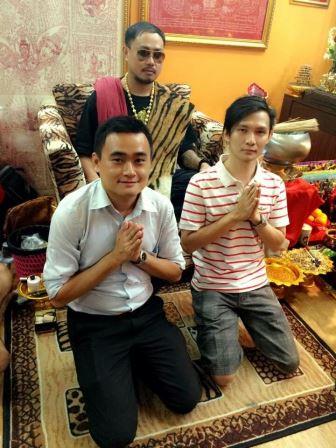 Ajahn Thep blessing at Siam Amulets