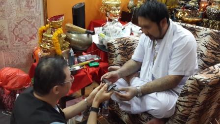 Ajahn Or blessing at Siam Amulets