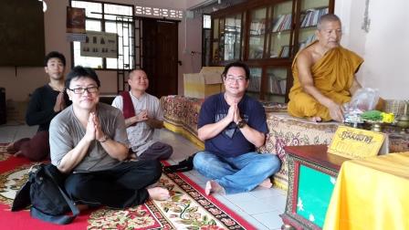 Luang Phor Phrom with Anthony Tang