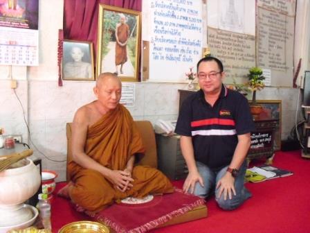 Anthony Tang with Luang Phor Saran