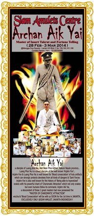 Ajahn Aik Yai with Siam Amulets Centre Jakarta