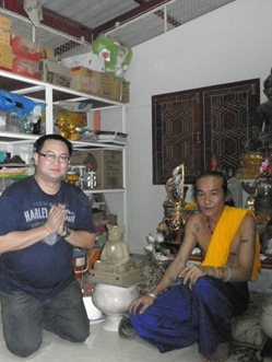 Anthony Tang with Ajahn Kom